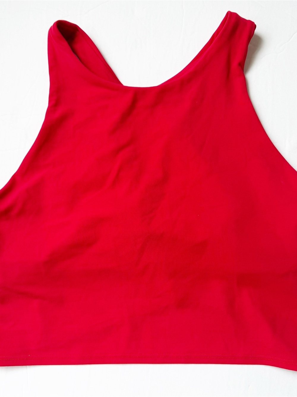 Like new Athleta Red Sleeveless Crop Tank Top XL
